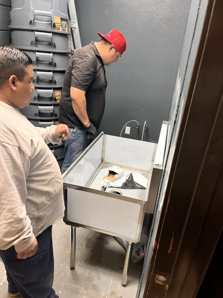 Commercial plumbing and sink installation in Fountain Valley
